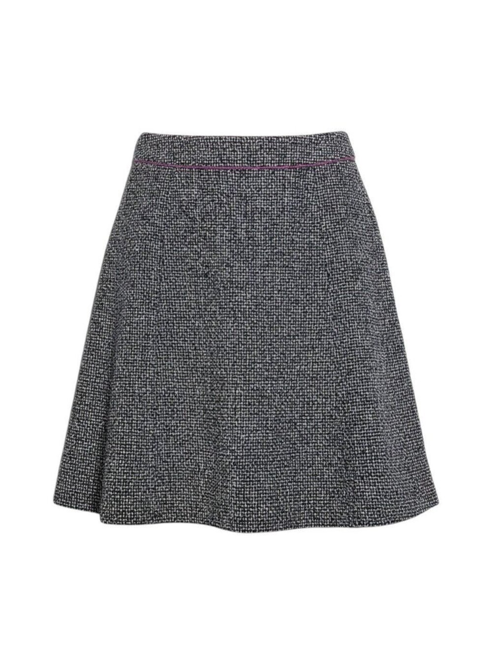 Chanel Tweed Skirt CC Logo Knee-length Multicolor 40